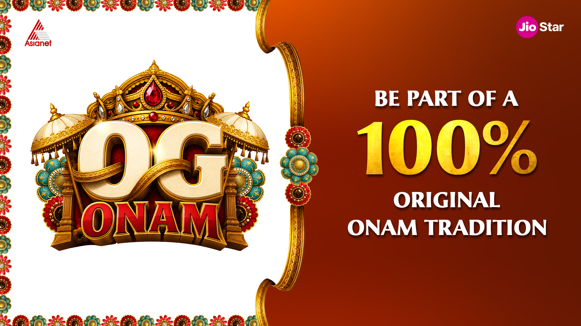 Asianet Unveils ‘OG Onam’ – A 10 Day Celebration of Original Festive Entertainment