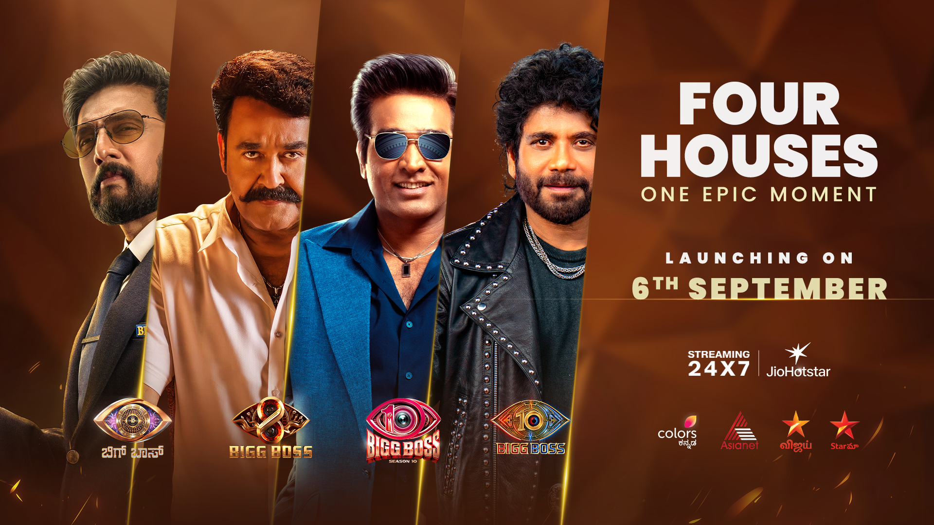 JioStar Brings Four Superstars Together for One Epic Bigg Boss Moment