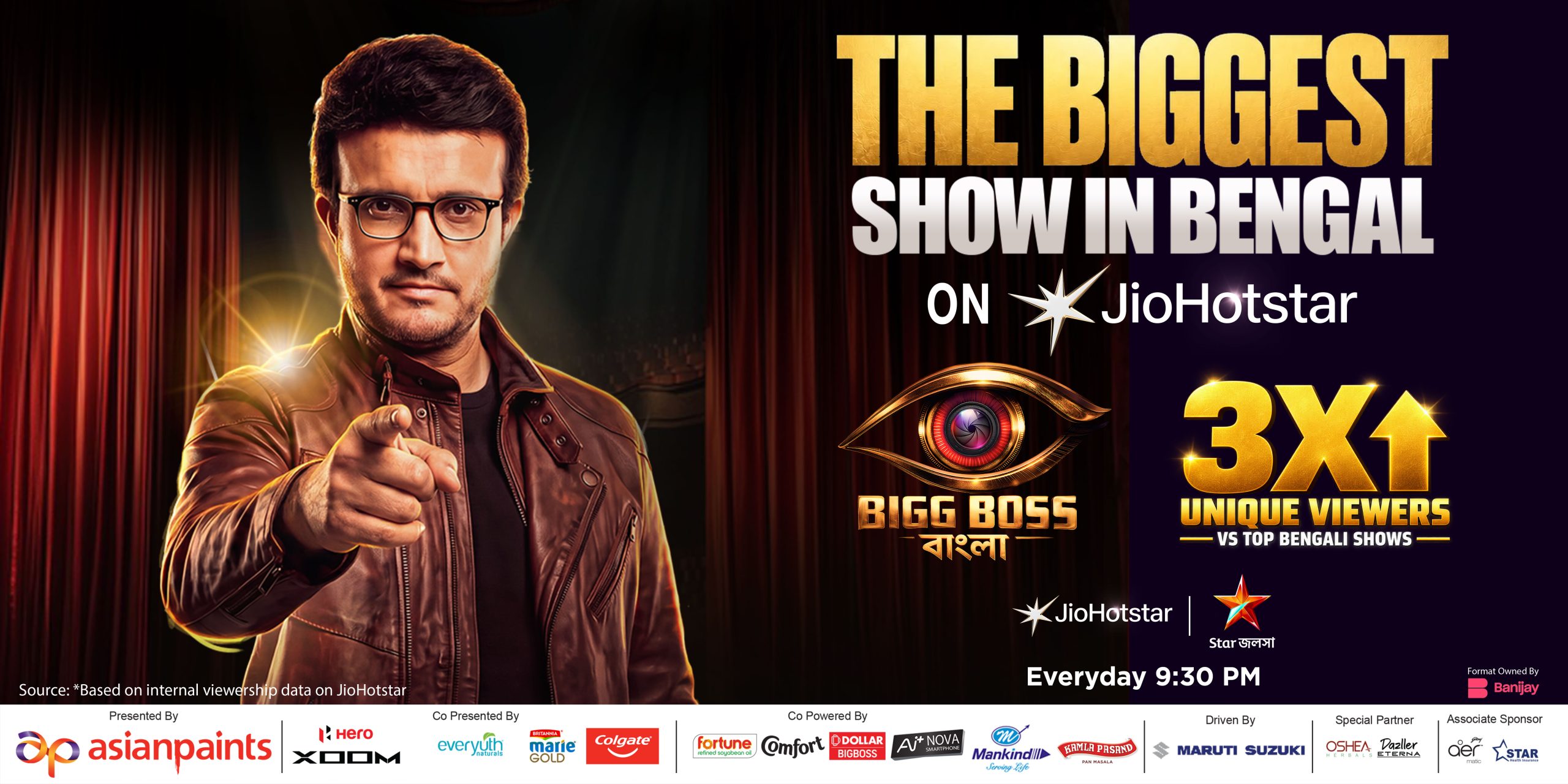 Bigg Boss Bangla Creates a New Entertainment Benchmark, Emerges as Bengal’s Biggest Show on JioHotstar